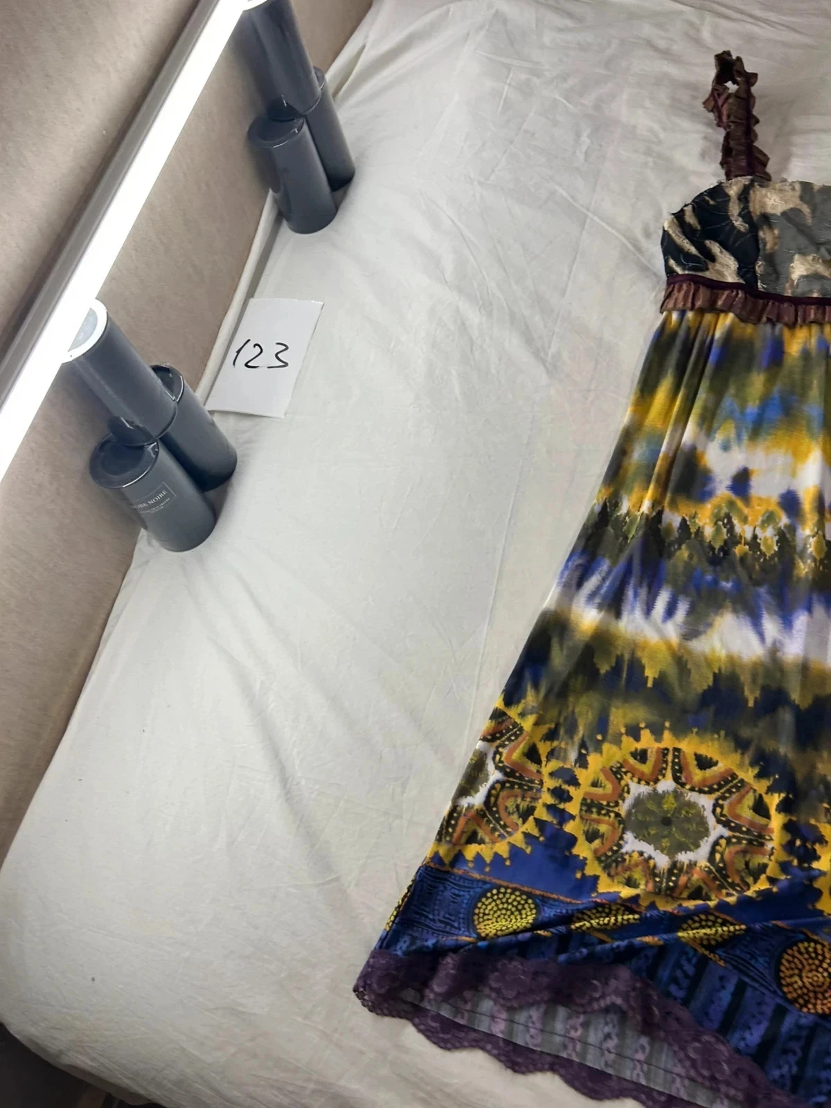 Vintage multicolored patterned lulu h. Paris lace dress – photo 3